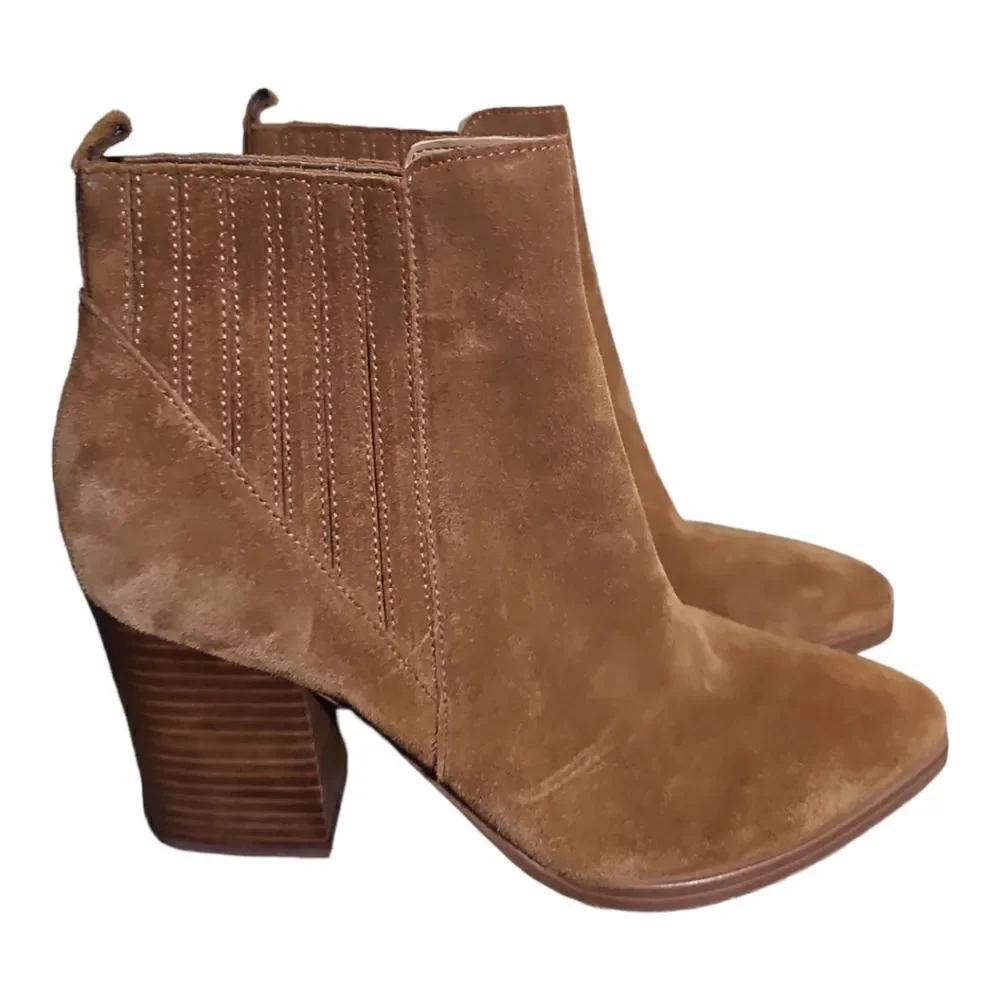 MARC FISHER Alva Pointy Toe Suede‎ Bootie - Size 8 1/2